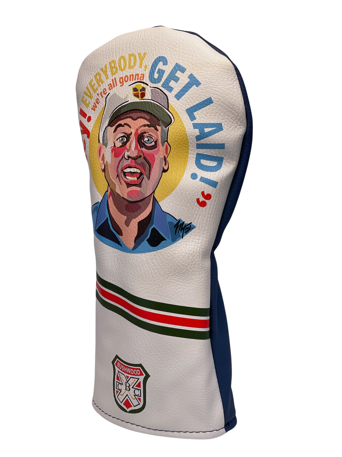 "Rodney" Caddy Shack Themed Sublimation Print Faux Leather Golf Cover