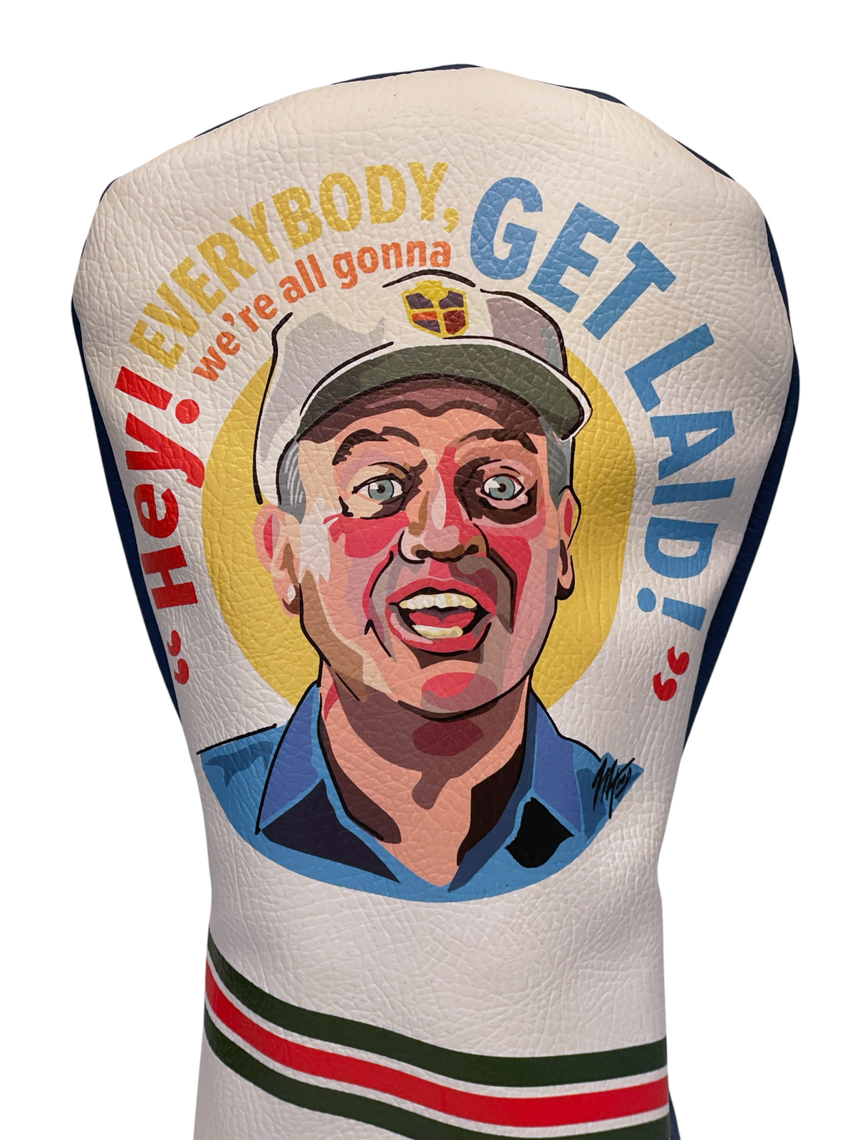 "Rodney" Caddy Shack Themed Sublimation Print Faux Leather Golf Cover