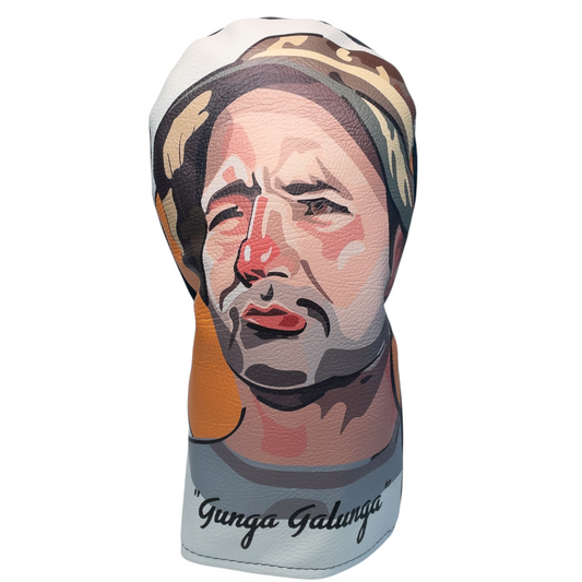 Gunga Galunga" Caddy Shack Themed Sublimation Print Faux Leather Golf Cover