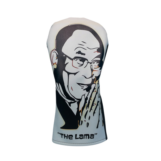 "The Lama" Sublimation Print Faux Leather Golf Cover