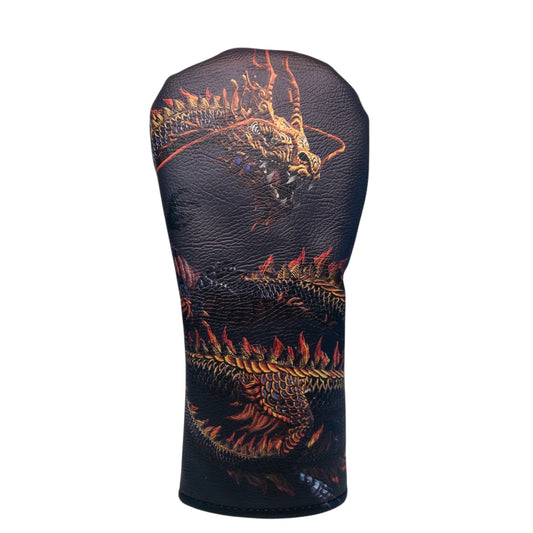 "The Dragon" Sublimation Print Faux Leather Golf Cover